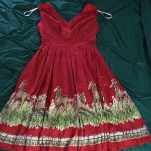 Retrospec'd Greener Pasture Horse Dress Size US 4